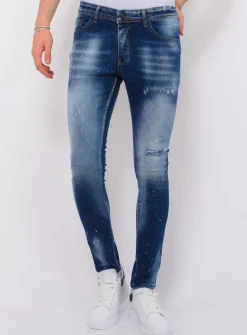 Blue Stone Washed Jeans Heren - Slim Fit -1076- Blauw