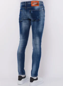 Blue Stone Washed Jeans Heren - Slim Fit -1076- Blauw