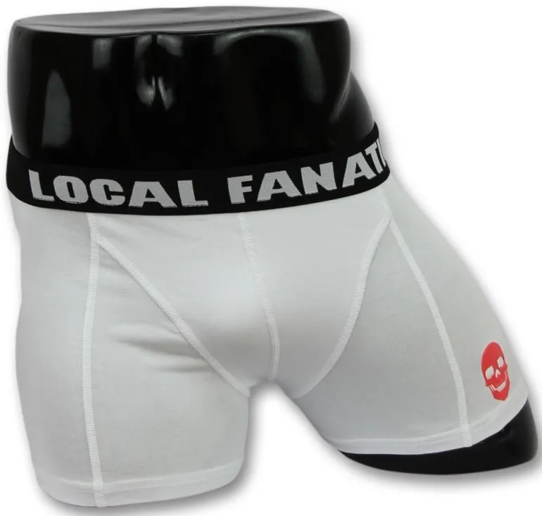 Boxershort Heren - Skull - Wit