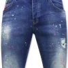 Heren Denim Short - Slim Fit - 1036 - Blauw