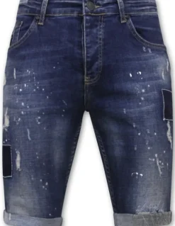 Heren Denim Short - Slim Fit - 1026 - Blauw