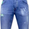 Heren Denim Short - Slim Fit - 1027 - Blauw