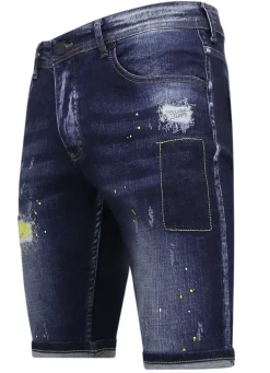 Heren Denim Short - Slim Fit - 1052 - Blauw