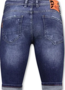 Heren Denim Short - Slim Fit - 1049 - Blauw