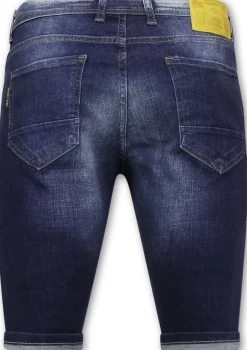Heren Denim Short - Slim Fit - 1052 - Blauw
