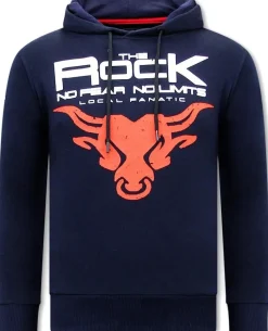 Hoodie Heren - The Rock - Blauw