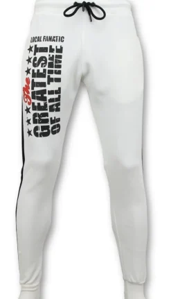 Joggingbroek Heren - Muhammad Ali - Wit