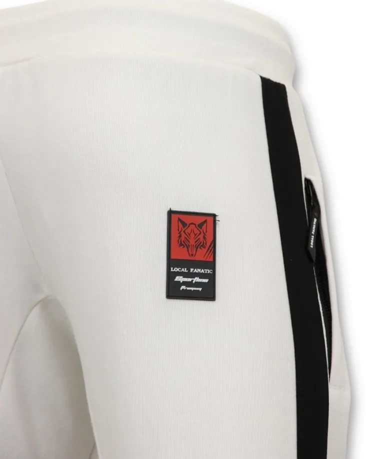 Joggingbroek Heren - Muhammad Ali - Wit