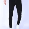 Ripped Heren Jeans - Slim Fit -1092- Zwart