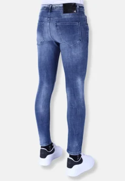 Ripped Jeans Heren - Slim Fit -1097- Blauw