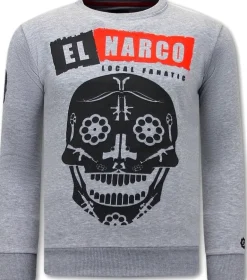 Sweater Heren - El Narco - Grijs