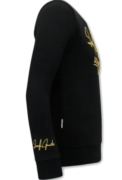 Sweater Heren - Athletic Dept. - Zwart / Goud