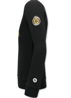 Sweater Heren - Athletic Dept. - Zwart / Goud