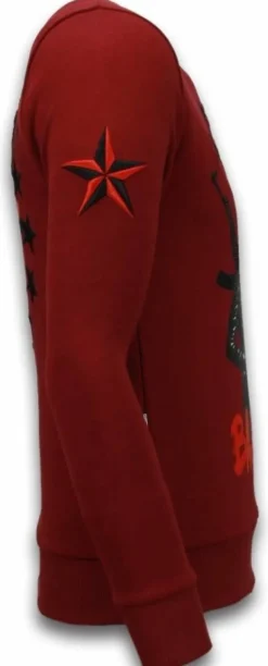 Sweater Heren - Bad Boys Pinscher - Bordeaux