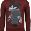 Sweater Heren - Bad Mouse - Bordeaux
