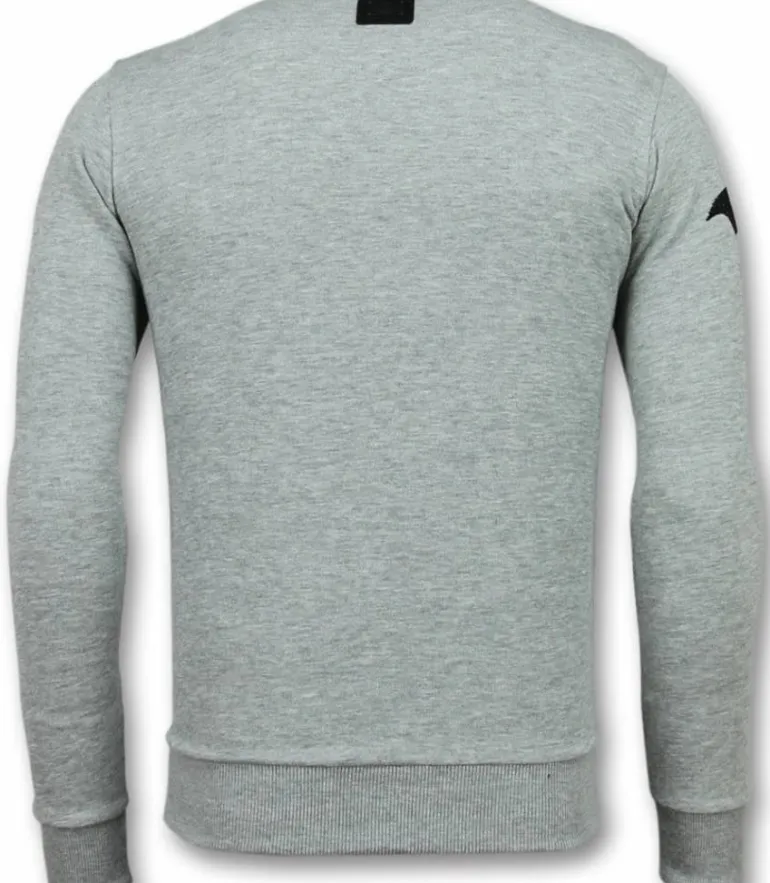 Sweater Heren - Badman - Grijs