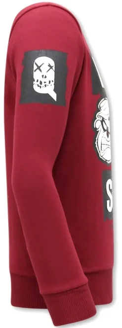 Sweater Heren - Beagle Squad - Bordeaux