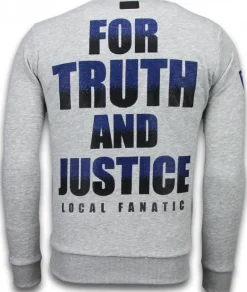 Sweater Heren - Captain Duck - Grijs