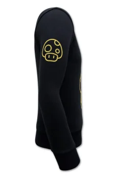 Sweater Heren - Cartoon Design - Zwart