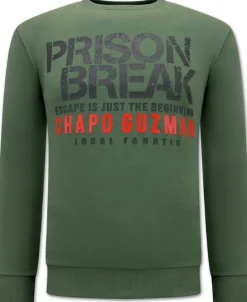 Sweater Heren - Chapo Guzman Prison Break - Groen