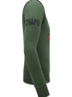 Sweater Heren - Chapo Guzman Prison Break - Groen