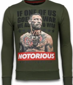 Sweater Heren - Conor Notorious - Groen