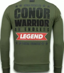 Sweater Heren - Conor Notorious - Groen