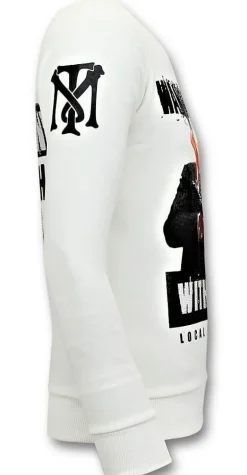 Sweater Heren - Daffy Montana - Wit