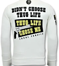 Sweater Heren - Dalton The Chief - Wit