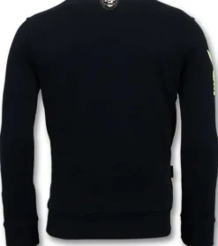 Sweater Heren - Destroyed Playtoy - Blauw