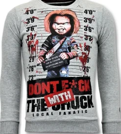 Sweater Heren - Don't Fuck With The Chuck - Grijs