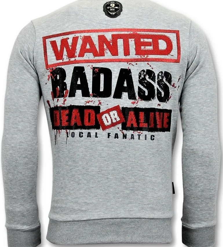 Sweater Heren - Don't Fuck With The Chuck - Grijs