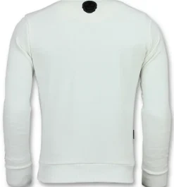 Sweater Heren - ICONS Vertical - Wit