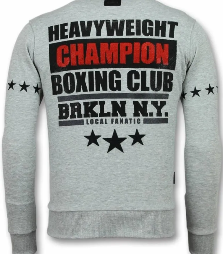 Sweater Heren - Iron Mike Tyson - Grijs