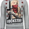 Sweater Heren - Marilyn Rockstar - Grijs