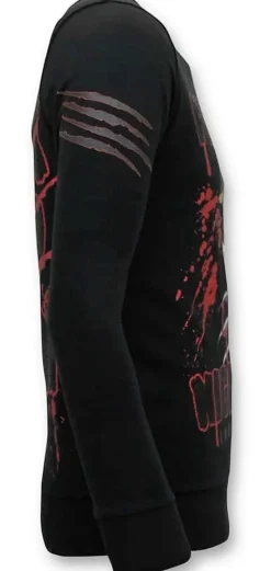 Sweater Heren - Mickey Krueger - Zwart