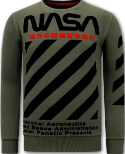Sweater Heren - NASA - Groen