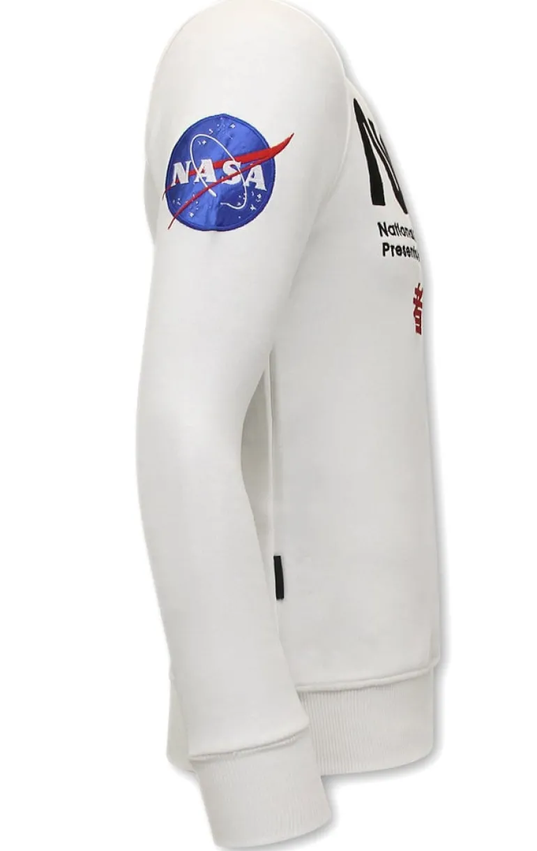 Sweater Heren - NASA International - Wit