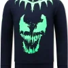 Sweater Heren - Neon Venom - Blauw
