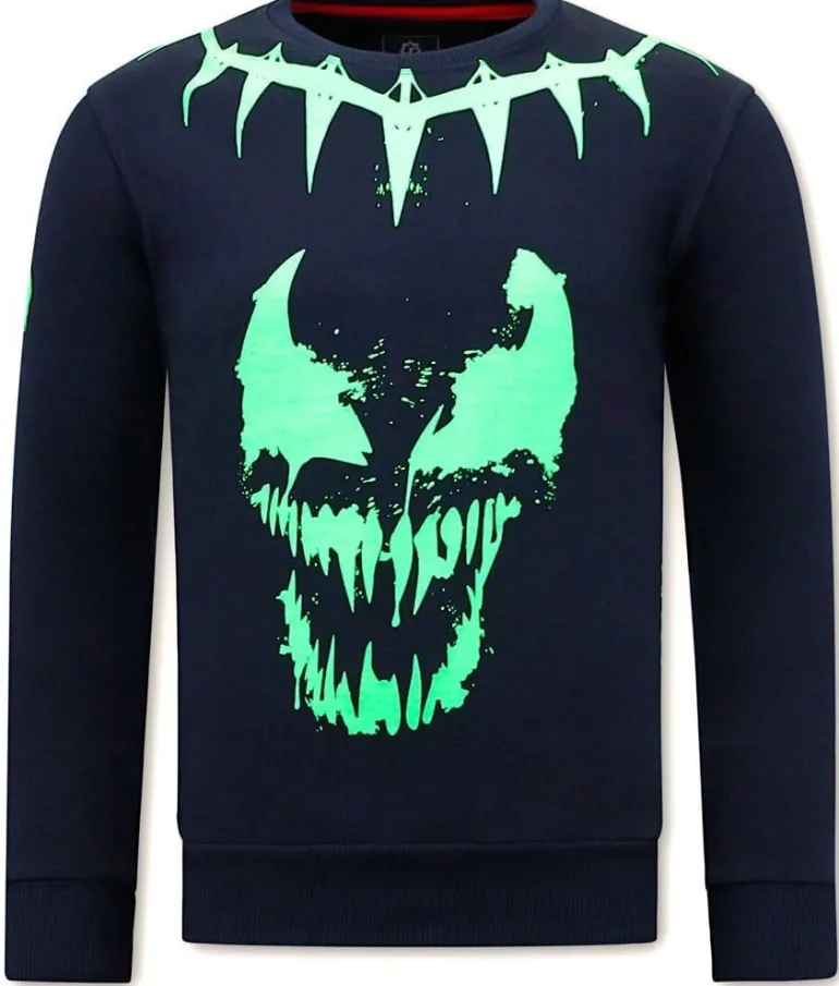 Sweater Heren - Neon Venom - Blauw