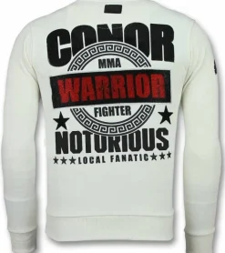 Sweater Heren - Notorious Warrior - Wit