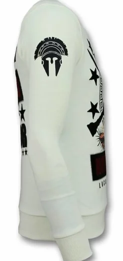 Sweater Heren - Notorious Warrior - Wit