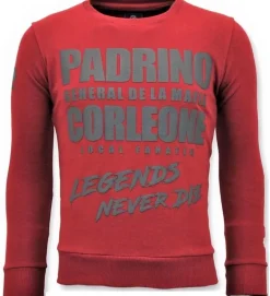 Sweater Heren - Padrino Corleone - Bordeaux