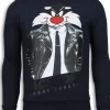 Sweater Heren - Pussy Cat - Blauw