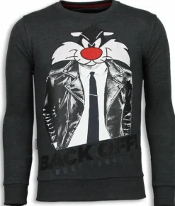 Sweater Heren - Pussy Cat - Antraciet