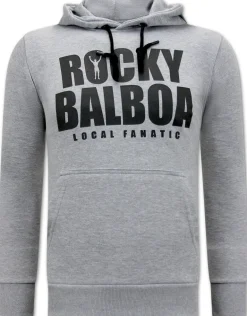 Sweater Heren - Rocky Balboa - Grijs
