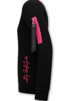 Sweater Heren - Royal Stars - Zwart / Roze