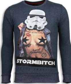 Sweater Heren - Stormbitch - Blauw