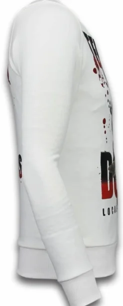 Sweater Heren - Terror Duck - Wit