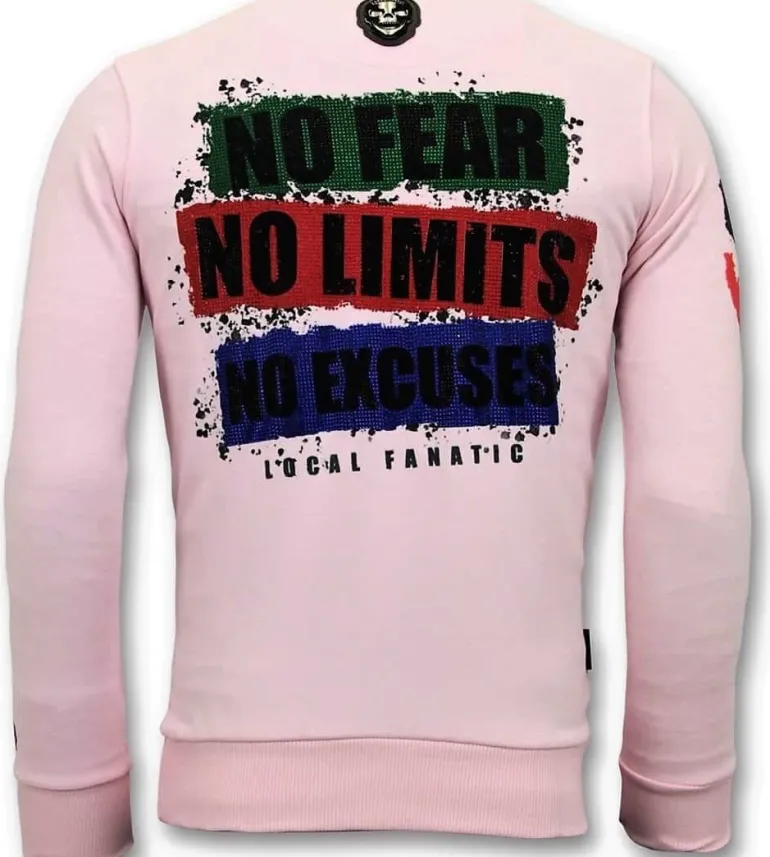 Sweater Heren - The Joker Chaos - Roze